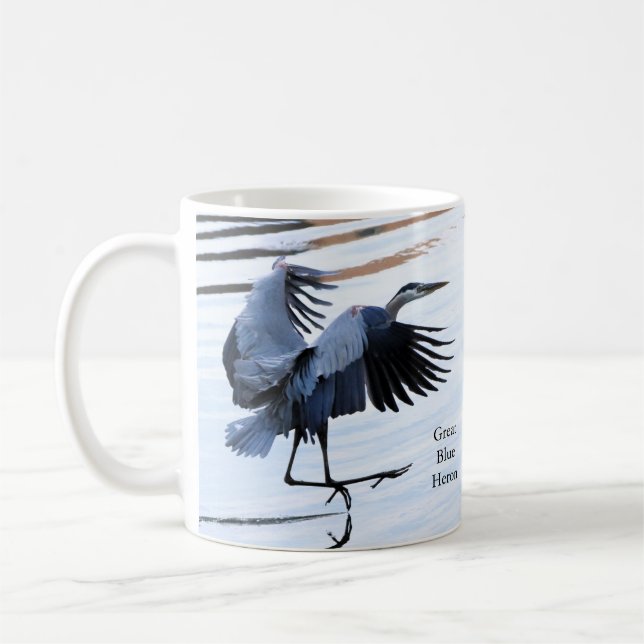 Taza De Café Gran café de garza azul (Izquierda)