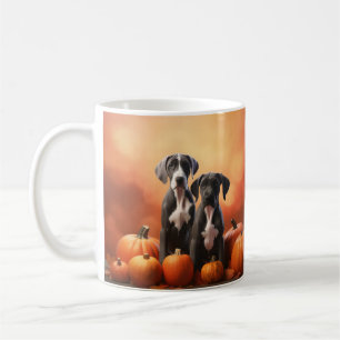 Taza De Café Gran Calabaza Delantera del Otoño de Papas