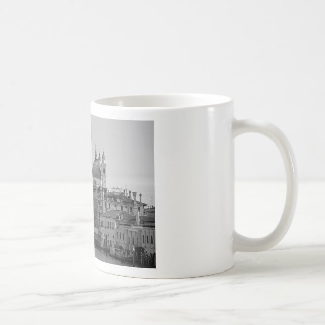 Taza De Café Gran Canal Blanco Negro Venecia Italia Viajes (Derecha)