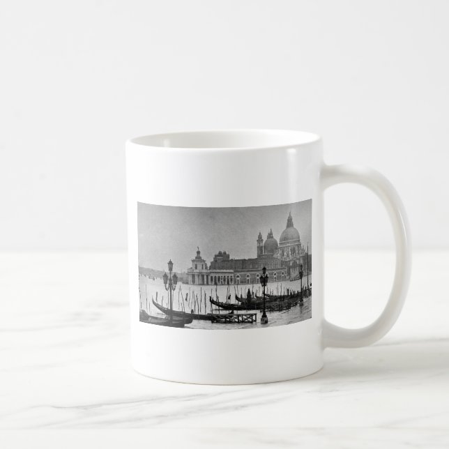 Taza De Café Gran Canal Blanco Negro Venecia Italia Viajes (Derecha)
