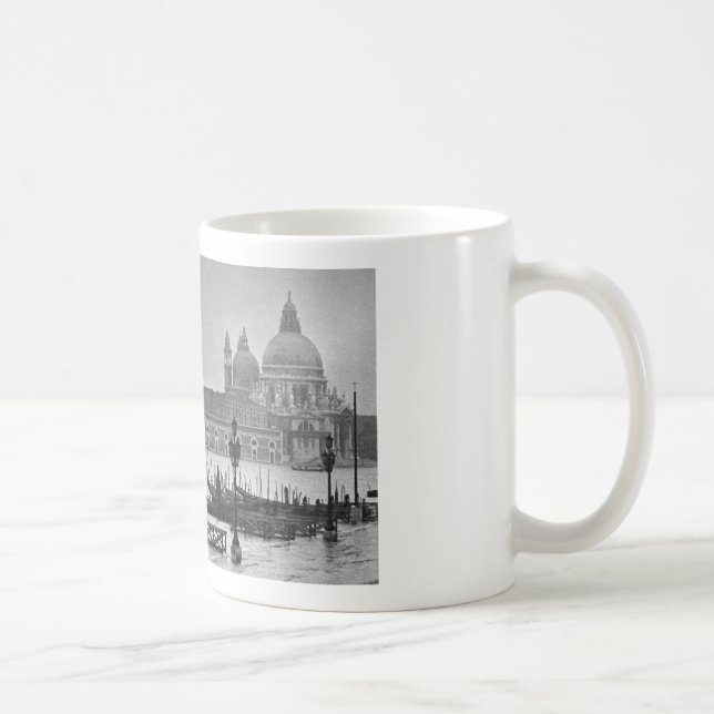 Taza De Café Gran Canal Blanco Negro Venecia Italia Viajes (Derecha)
