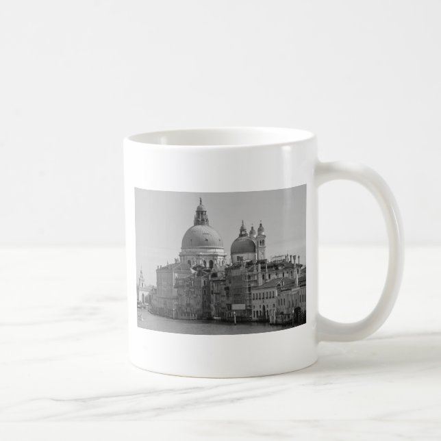 Taza De Café Gran Canal Blanco Negro Venecia Italia Viajes (Derecha)