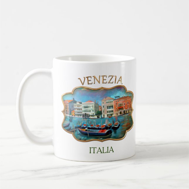 Taza De Café Gran Canal - Venecia, Italia Coffee Mug (Izquierda)