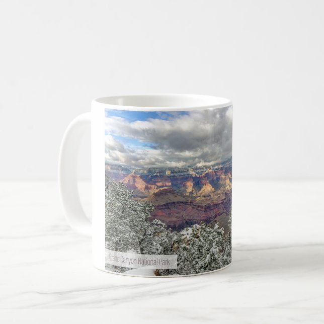 Taza De Café Gran Cañón en Invierno (Anverso izquierdo)