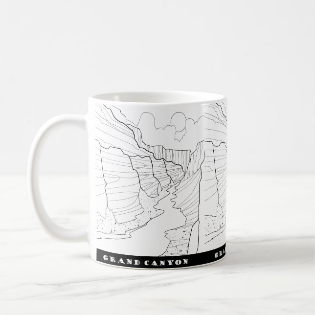 Taza De Café Gran Cañón Mug (Izquierda)