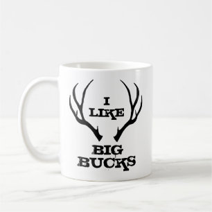 Taza De Café Gran Caza Divertida de Ciervos