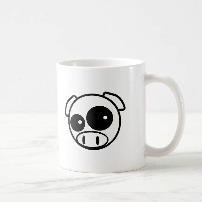Taza De Café Gran cerdo de mirada de Subie (Derecha)