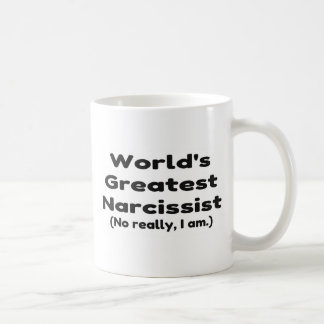Taza De Café Gran Chiste Narcisista del mundo