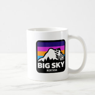 Taza De Café Gran cielo montana esquí snowboard familia esquí 