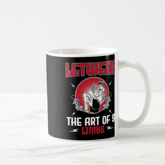 Taza De Café Gran conjunto de boxeo Lethwei patada Mma Kickboxi (Derecha)