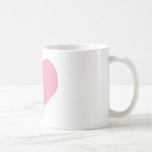 Taza De Café Gran Corazón de Amor Rosa