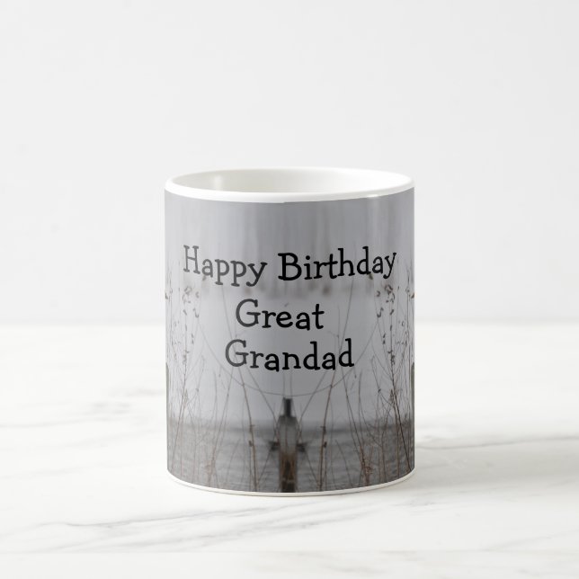 Taza De Café Gran cumpleaños del Grandad (Centro)