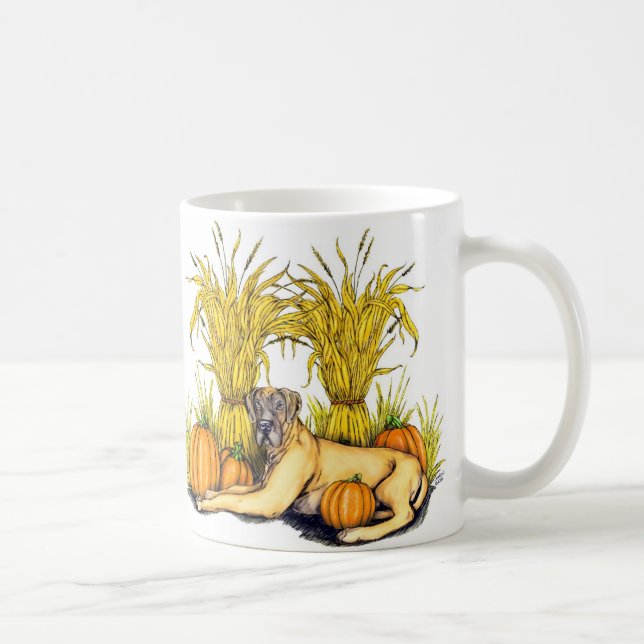 Taza De Café Gran Dane Fawn Harvest UC (Derecha)