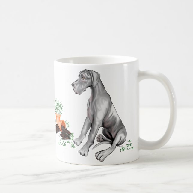 Taza De Café Gran dane Naughty Pup Black UC (Derecha)