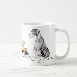 Taza De Café Gran Dane Naughty Pup MerleB UC