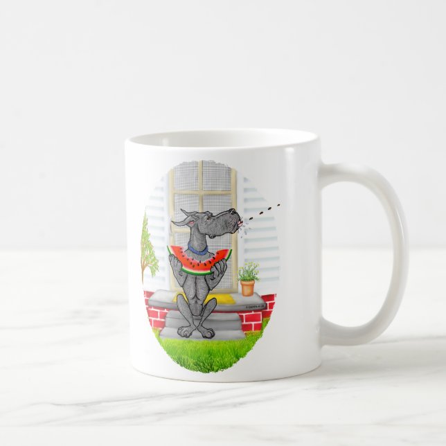 Taza De Café Gran dane SPIT Black (Derecha)