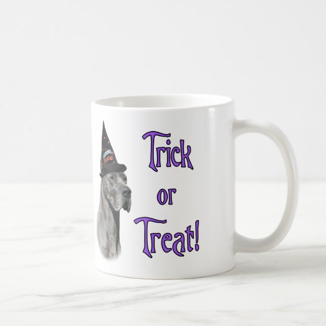 Taza De Café Gran danés (azul) Trick (Derecha)