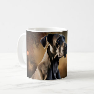 Taza De Café Gran Danés de Halloween Espantoso