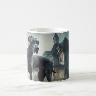 Taza De Café Gran Danés de Halloween Espantoso
