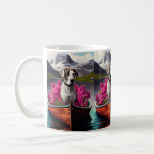 Taza De Café Gran Danés en una Paleta: Una Aventura Escénica