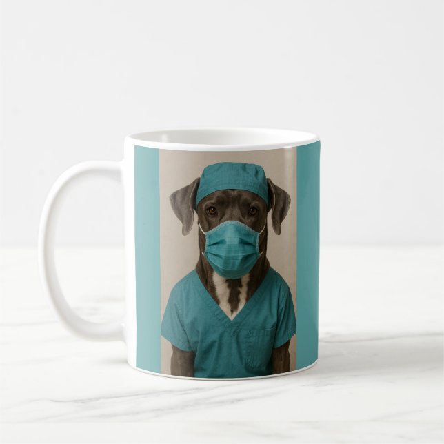 Taza De Café Gran Danés en uniforme (Izquierda)
