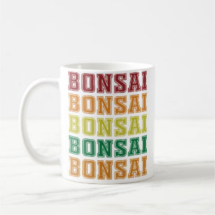 Taza De Café Gran diseño de letras de bonsái, amor por Japón y