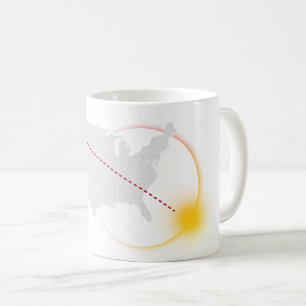 Taza De Café Gran eclipse solar americano 2017