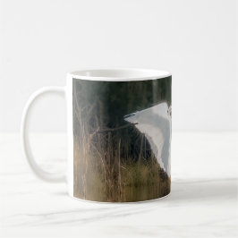 Taza De Café Gran Egret Blanco 11 oz o 15 oz mug