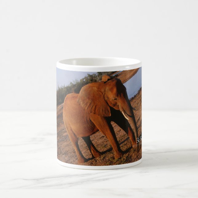 Taza De Café Gran elefante rojo (Centro)