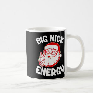 Taza De Café Gran Energía de Nick Divertido Santa Navidad _1