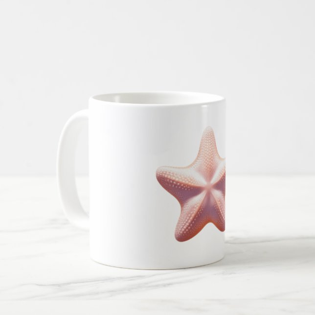 Taza De Café Gran Estrella de Mar Rosa (Anverso izquierdo)