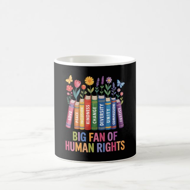 Taza De Café Gran fan de los derechos humanos  (Centro)