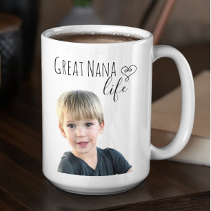 Taza De Café Gran foto de Nana Life Personalizar