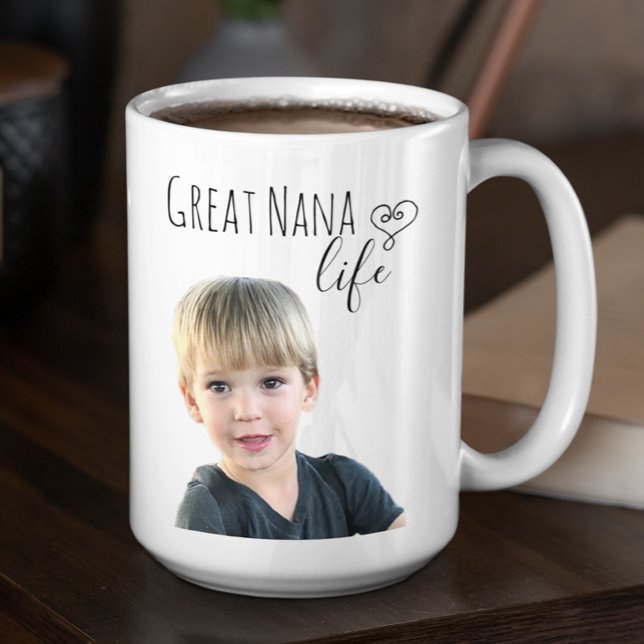 Taza De Café Gran foto de Nana Life Personalizar (Subido por el creador)