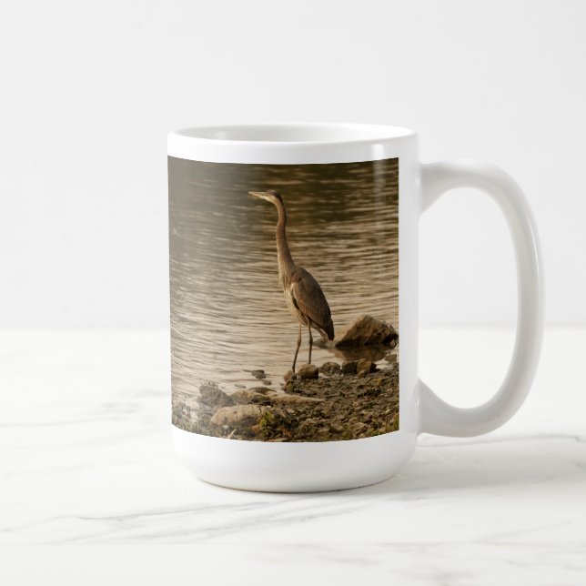 Taza De Café Gran garza azul (Derecha)