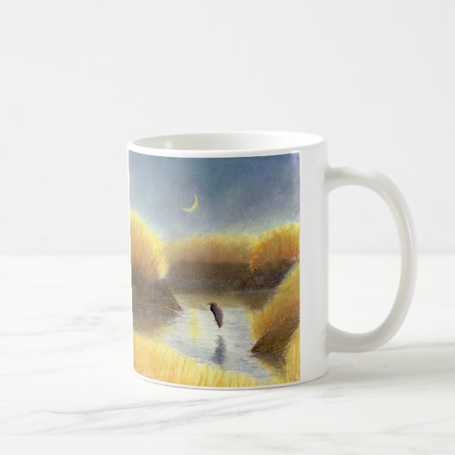 Taza De Café Gran garza azul (Derecha)