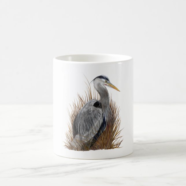 Taza De Café Gran garza azul (Centro)