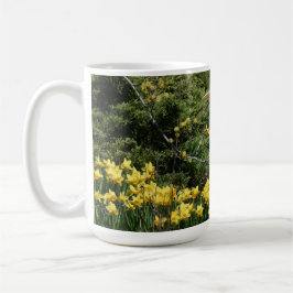 Taza De Café Gran garza azul con daffadoils