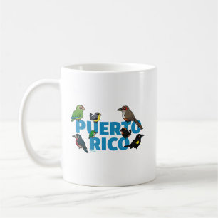 Taza De Café Gran hazaña de Puerto Rico. Aves endémicas