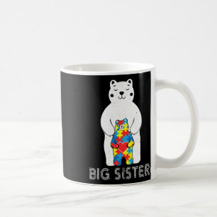 Taza De Café Gran Hermana Oso Autismo Conciencia Amor Apoyo a M