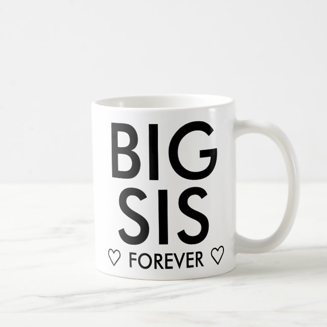 Taza De Café Gran Hermana para siempre personalizada (Derecha)