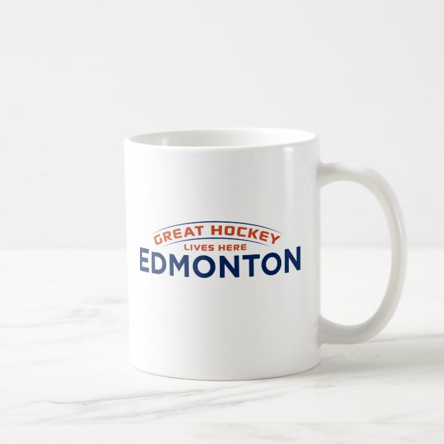 Taza De Café Gran hockey Edmonton White Mug (Derecha)