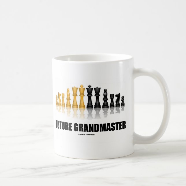 Taza De Café Gran Maestro Futuro (Juego de Ajedrez) (Derecha)