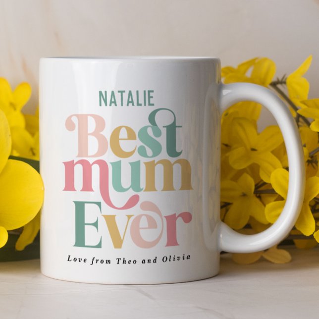 Taza De Café Gran Mamá multifoto elegante (Subido por el creador)
