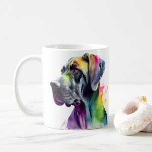 Taza De Café Gran Mascota de perro canino colorido Café Mug, Co