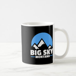 Taza De Café Gran montaña de snowboard Sky Montana