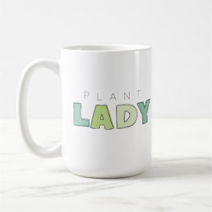 Taza De Café Gran Mug de la Dama de la Planta