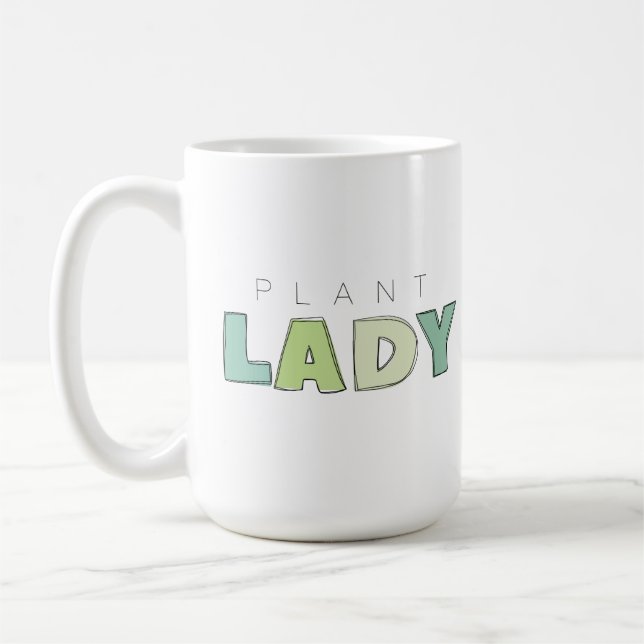 Taza De Café Gran Mug de la Dama de la Planta (Izquierda)