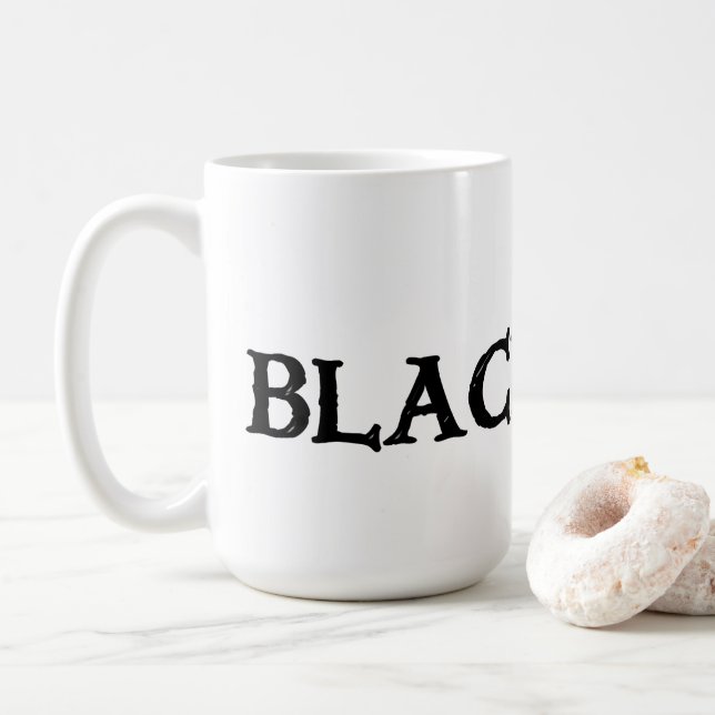 Taza De Café Gran mugre de Irlanda negro (Con donut)