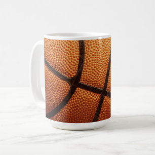 Taza De Café Gran Naranja de baloncesto, tazón de café